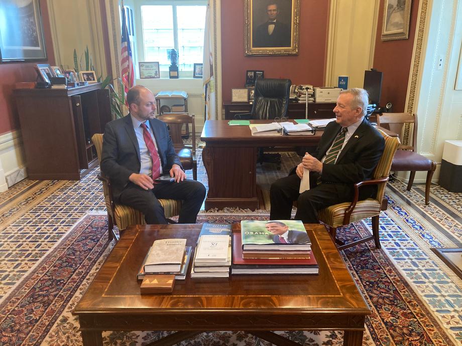 DURBIN DISCUSSES UNPROVOKED RUSSIAN INVASION OF UKRAINE WITH RUSSIAN-OPPOSITION FIGURE VLADIMIR KARA-MURZA